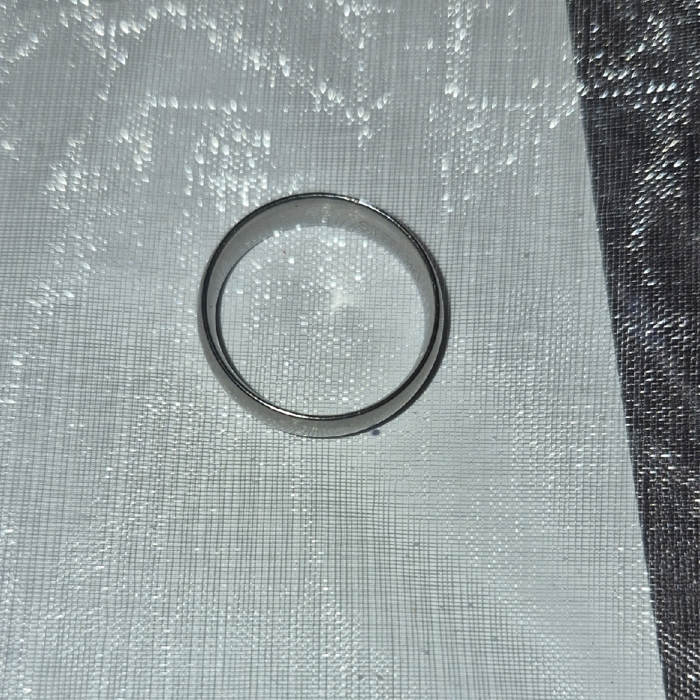 Simple Stainless Steel Size 11 Band Ring
